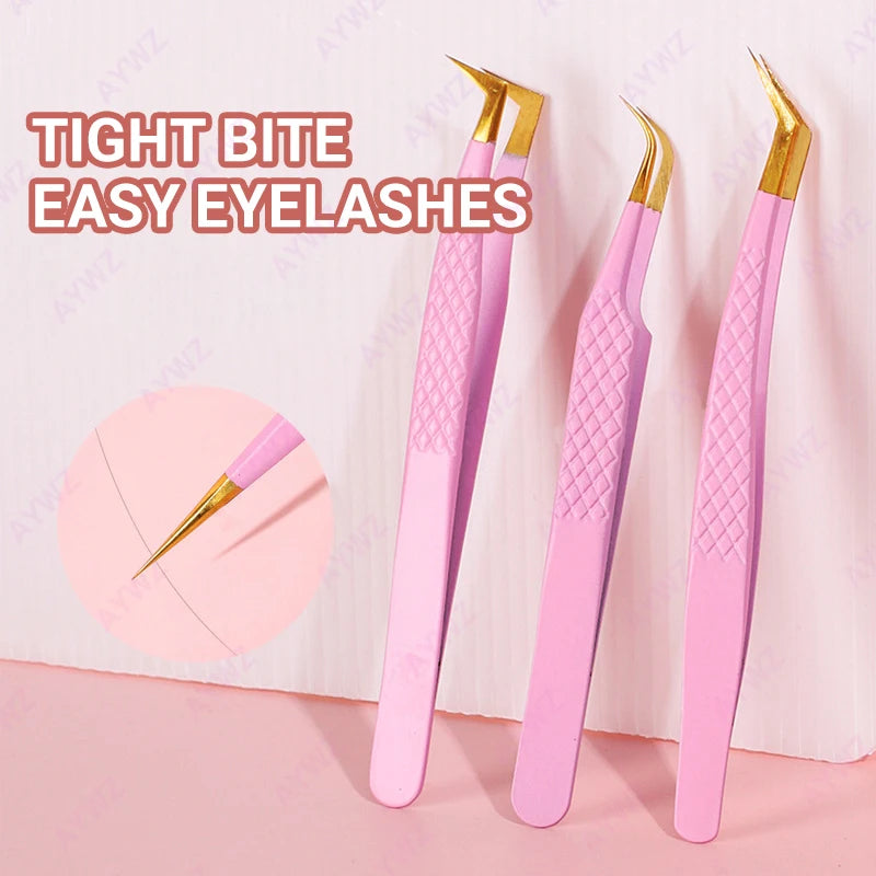 Stainless Steel Eyebrow Tweezers – Slant Tip Precision Tool for Grooming & Facial Hair