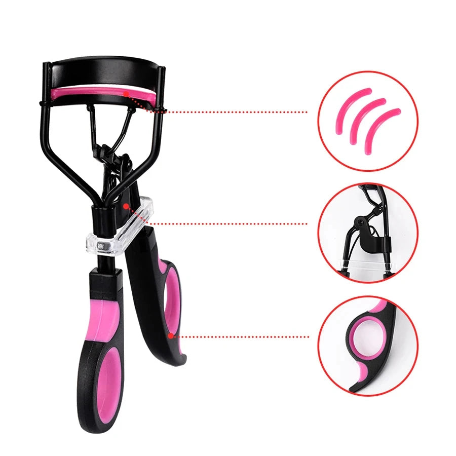 Ouriner Dual-Color Eyelash Curler & Trimming Kit – 5pcs Stainless Steel Set