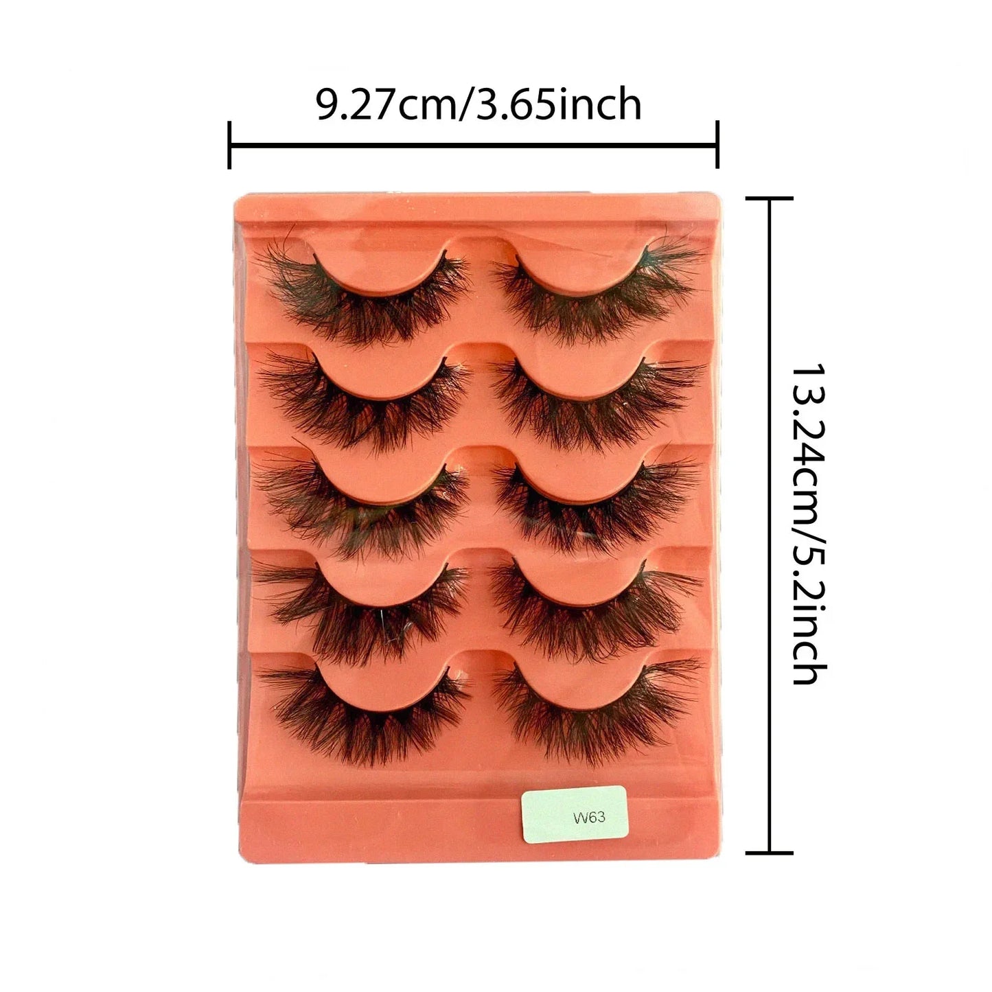 JUJU Dream - 5 pares de pestañas postizas de visón sintético esponjosas: pestañas postizas de ojo de gato naturales, espectaculares y reutilizables