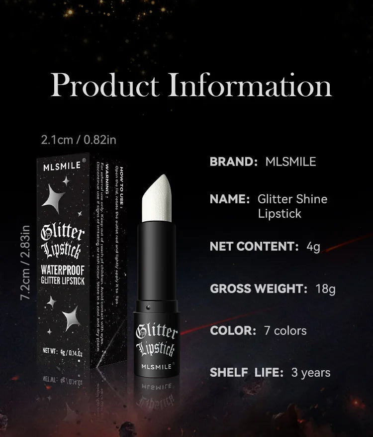Lápiz labial mate MLSMILE: duradero, antiadherente, colores vibrantes para Halloween