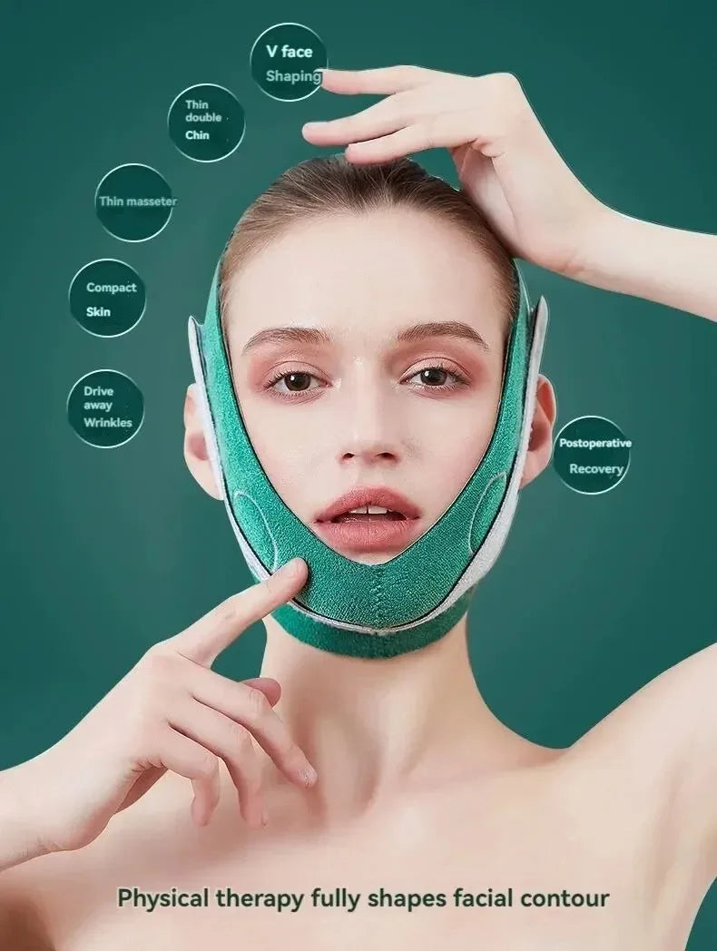 LuxuryGlow Slimming Face Belt — Double Chin Reducer & V Face Lifting Mask for All Face Shapes