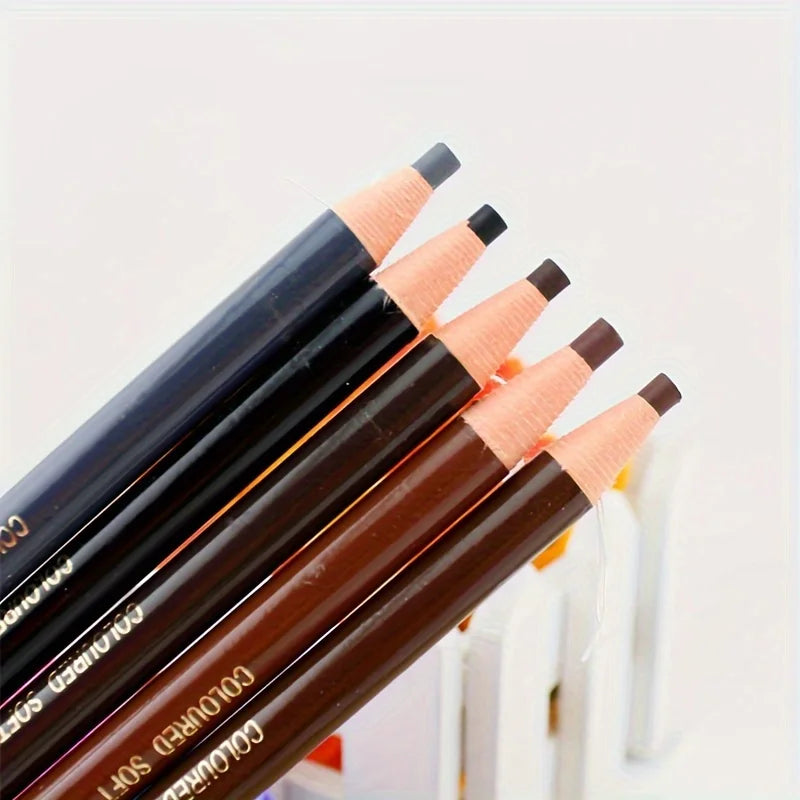 Lápiz de cejas desprendible LuxuryGlow resistente al agua: no se corre, no necesita afilarse, aspecto natural.