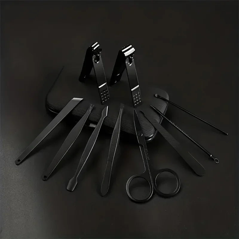 LuxuryGlow 7–24PCS Professional Nail Clippers Kit | Stainless Steel Grooming Set for Men & Women