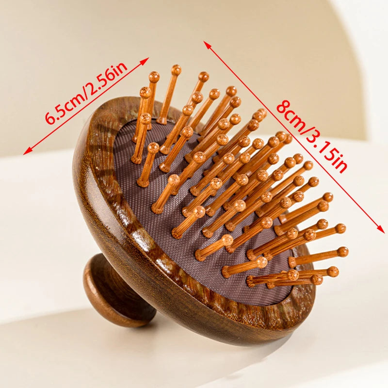 AQTOCNA Multi-Functional Wooden Scalp & Body Massage Comb – Sandalwood Guasha Therapy Tool
