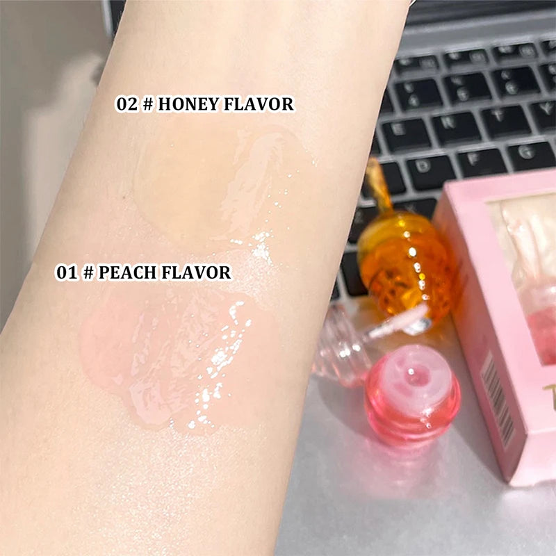 Set de aceites labiales LuxuryGlow Honeypot: cuidado labial hidratante y duradero