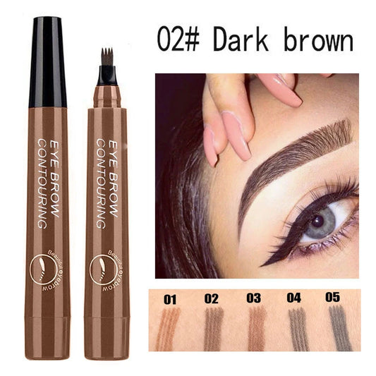 LuxuryGlow Waterproof Eyebrow Tattoo Pen – Microblading Effect Liquid Brow Pencil