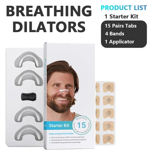 LuxuryGlow Nasal Breathing Dilators Starter Kit – Anti-Snoring Sleep Aid for Men & Women