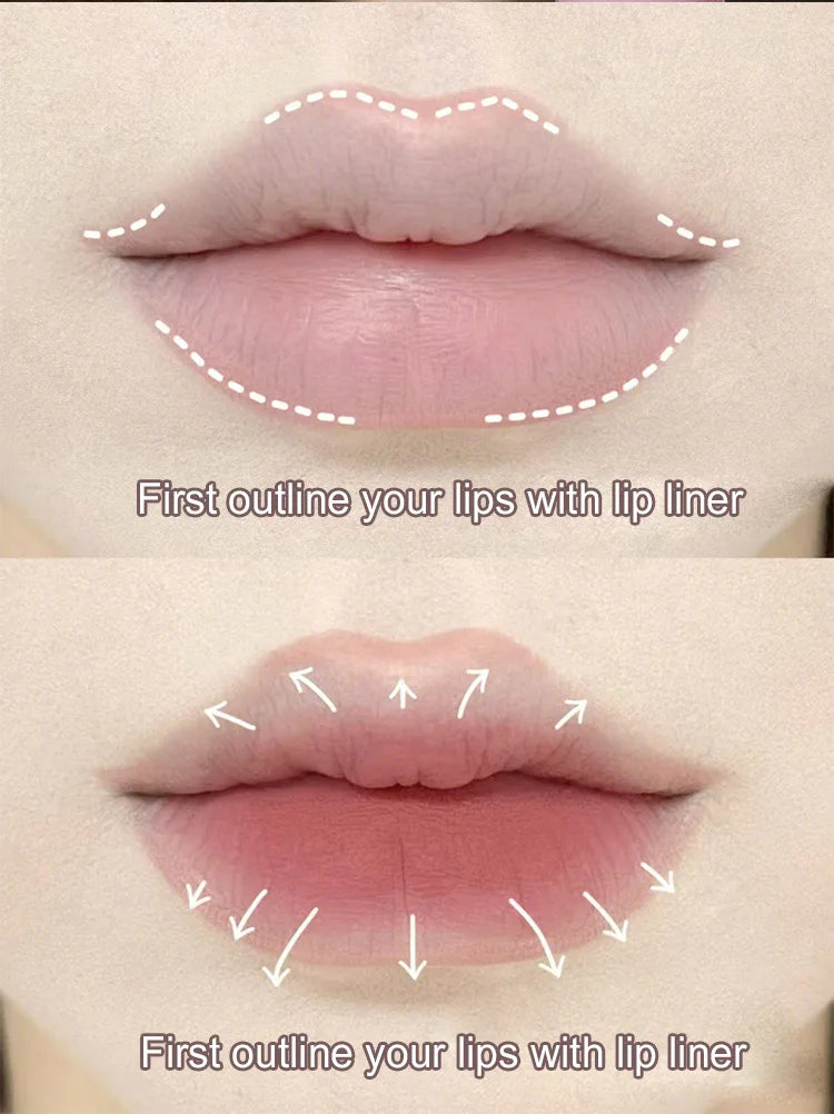 Cappuvini Nude Lip Liner with Brush – Long Lasting Matte Finish by Cappuvini