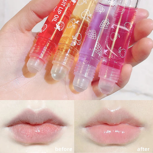Aceite labial en roll-on LuxuryGlow: brillo labial hidratante y nutritivo para labios suaves y tersos (8 ml)