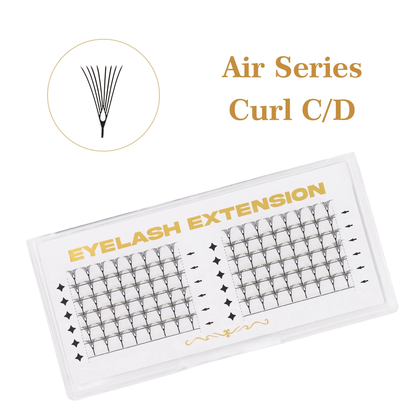 lashrujade Premade Volume Fan Lashes – Soft Faux Mink, Natural Look for Salon & DIY Use