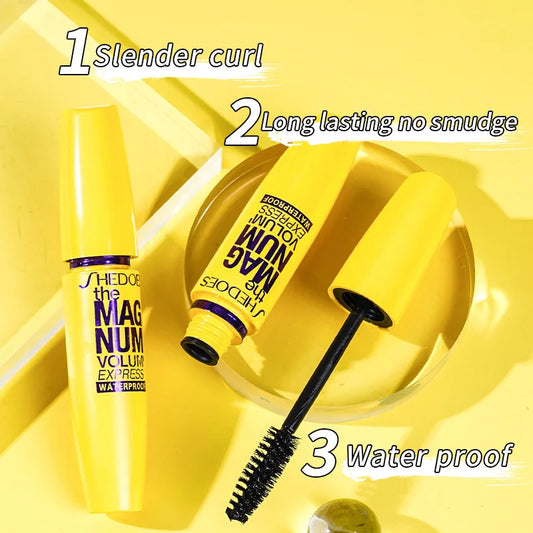 LuxuryGlow Waterproof Lengthening Mascara – Smudge-Proof, Natural Curl & Volume, 36H Wear