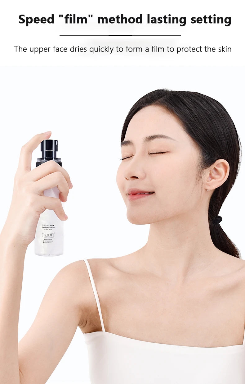 بخاخ تثبيت المكياج LuxuryGlow 100 مل - بخاخ مرطب ومقاوم للماء ويدوم طويلاً