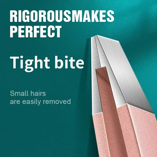 RUZOFO Precision Stainless Steel Tweezers – Eyebrow, Splinter & Ingrown Hair Removal Tool