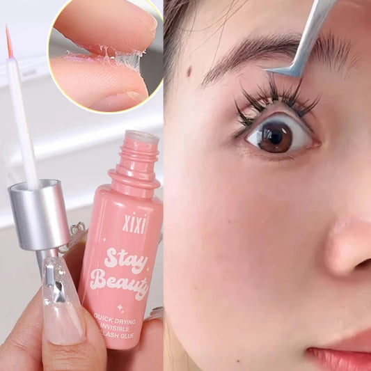 LuxuryGlow Quick Dry Invisible False Eyelash Glue – Transparent, Waterproof & Long-Lasting