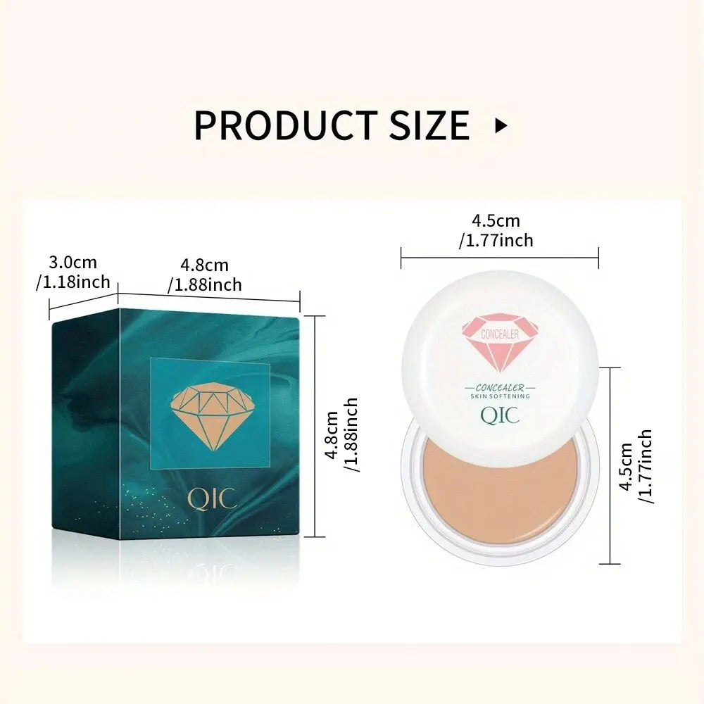 Corrector y crema BB QIC de alta cobertura, resistente al agua: de larga duración y antiojeras.