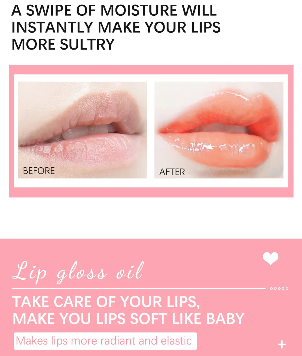 Bálsamo labial hidratante ibcccndc con aceite y brillo labial – Bálsamo labial hidratante y voluminizador con semillas de cereza