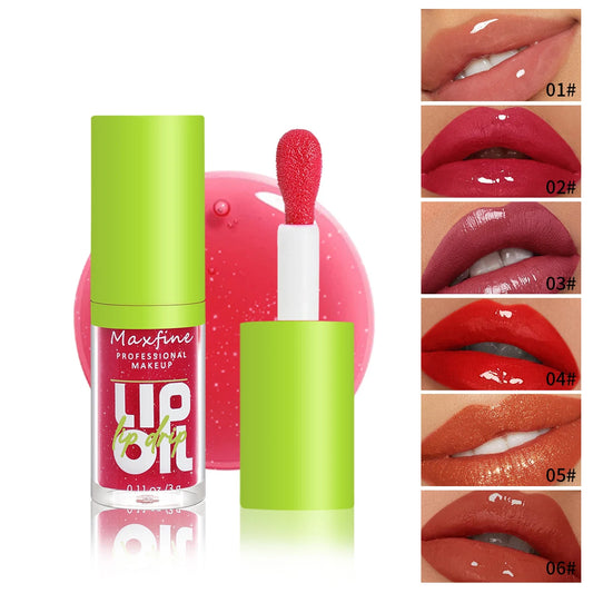 Brillo de labios resistente al agua MAXFINE: brillo hidratante, duradero y antiadherente.