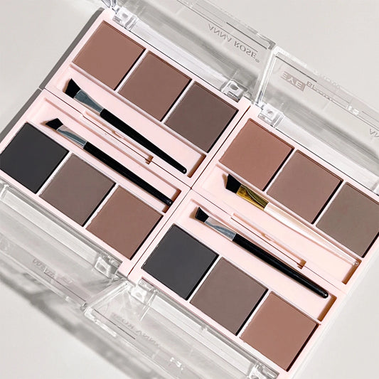 LuxuryGlow 3-Color Eyebrow Powder – Waterproof, Sweat-Proof, Long-Lasting Brow Enhancer
