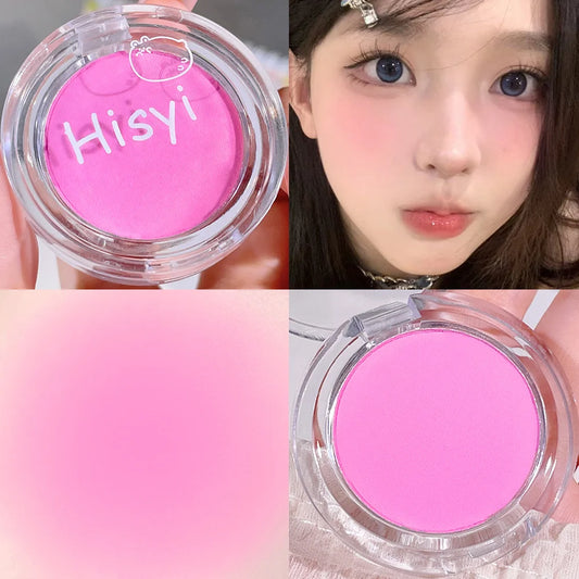 HISYI Monochrome Blush – Natural Matte Finish, Easy to Wear, Long-Lasting Nude Makeup