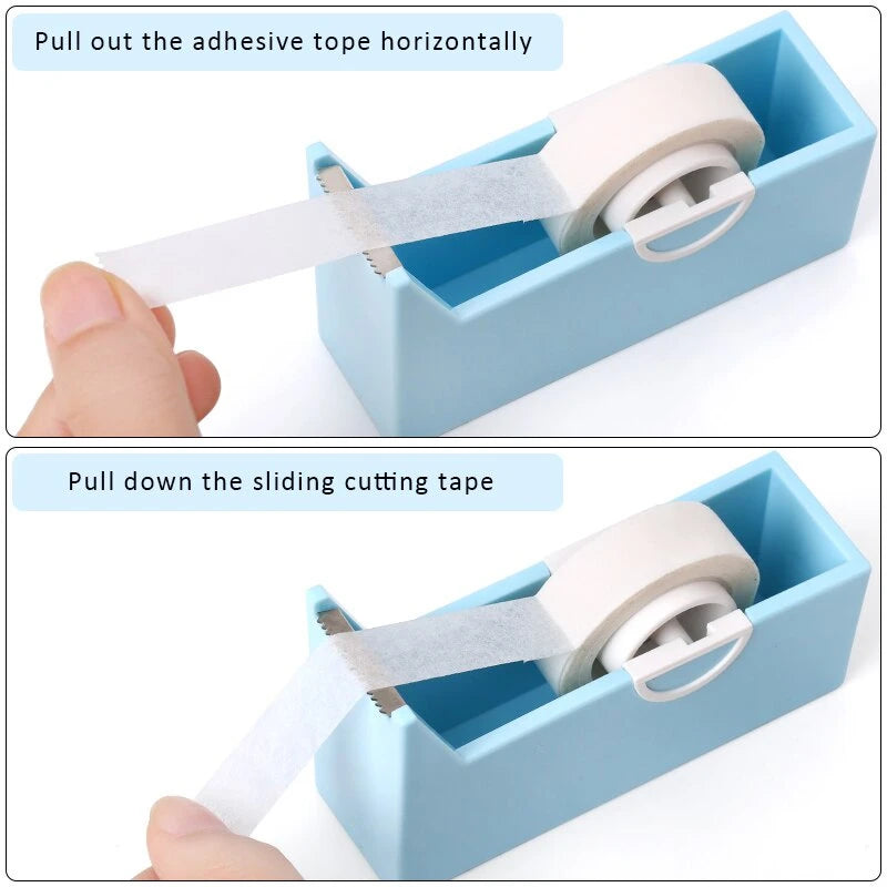 حامل وقاطع شريط تمديد الرموش من HMQ Beauty - أداة توزيع شريط الرموش الدوارة