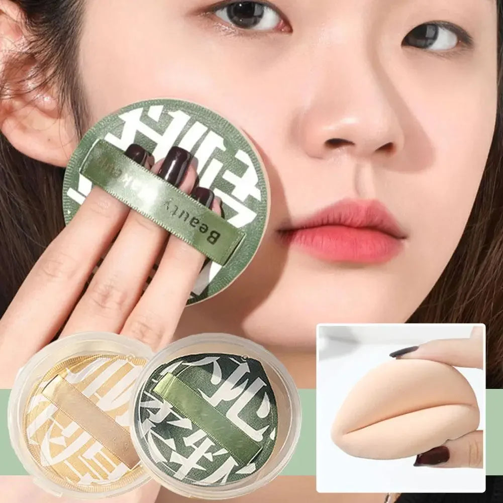 HUAZDS - Esponja de maquillaje con cojín de aire y estuche: esponja suave para usar en seco y mojado