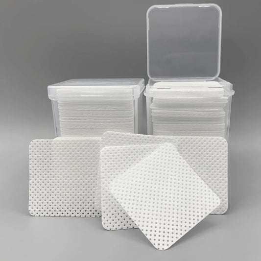 : CNKESS 200pcs Eyelash Glue Cleaner Pads – No-Clog Wipes for Lash Extensions