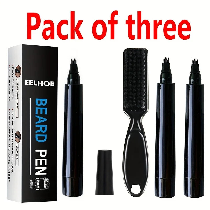 Eelhoe Beard Filling Pen Kit – Waterproof Beard Enhancer & Shaping Pencil for Men