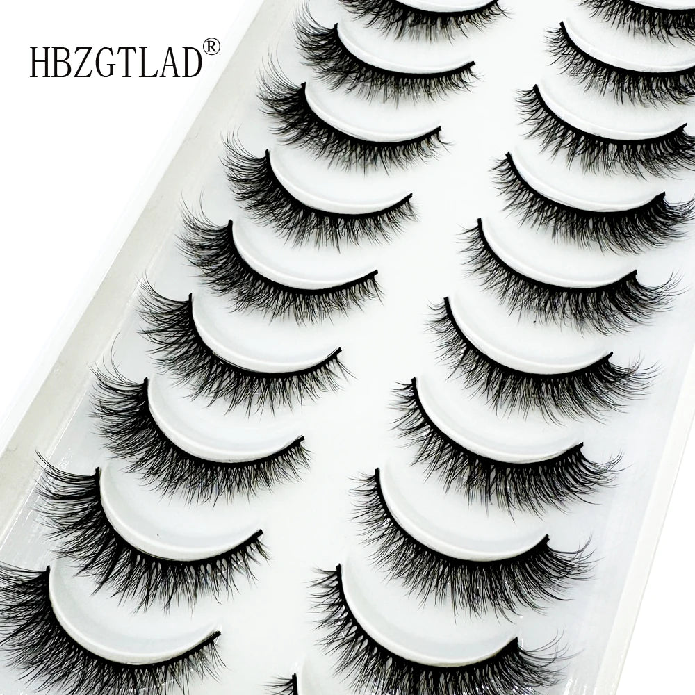 LuxuryGlow 10 Pairs Fluffy 3D Mink False Eyelashes – Soft, Dramatic & Reusable