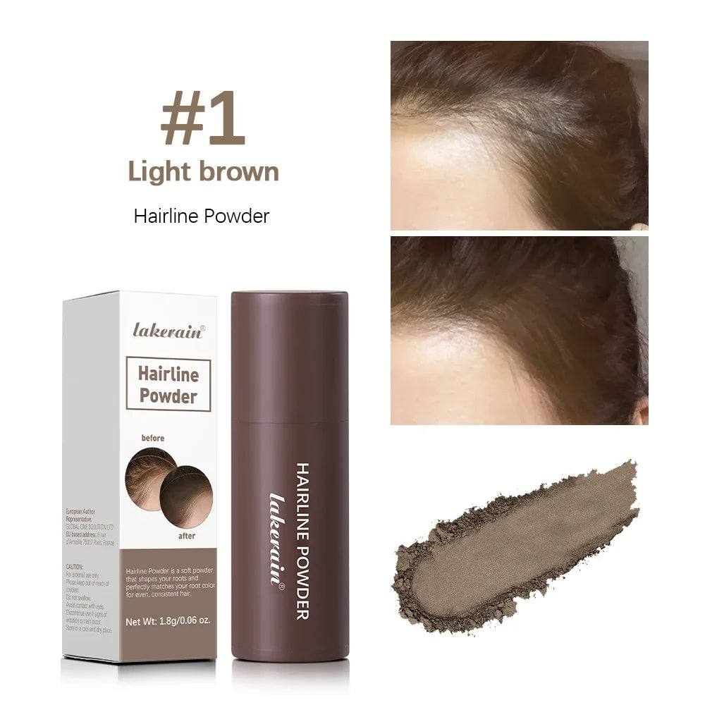 Lápiz corrector de raíces y líneas capilares LuxuryGlow resistente al agua: polvo en barra con cobertura instantánea de canas