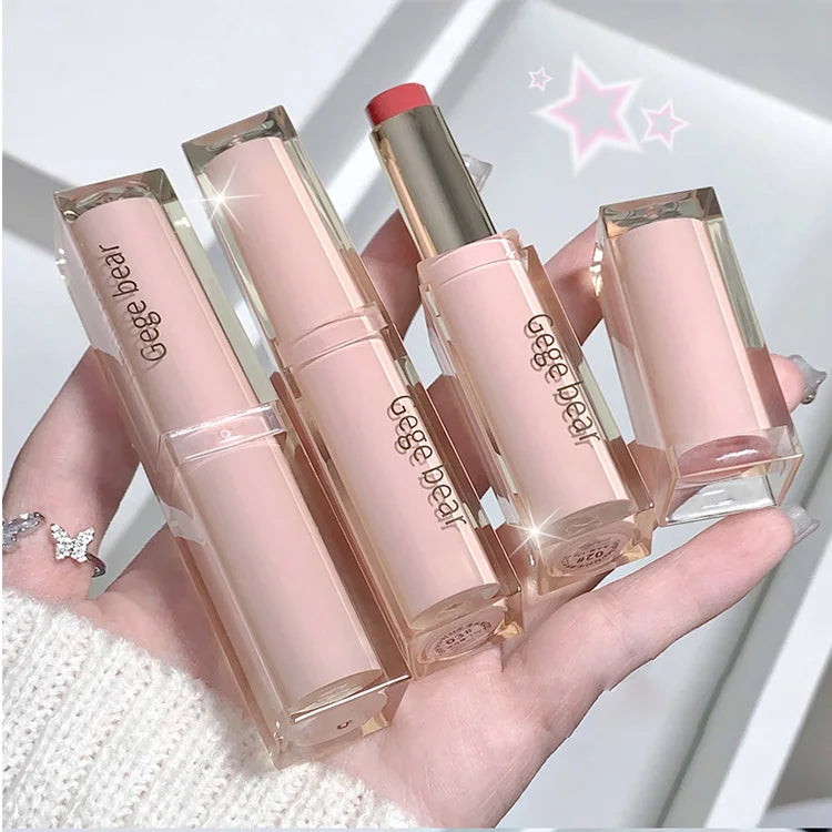 Gege Bear Silky Glossy Lipstick – Ultra Moisturizing, Non-Stick, Water Bomb Finish