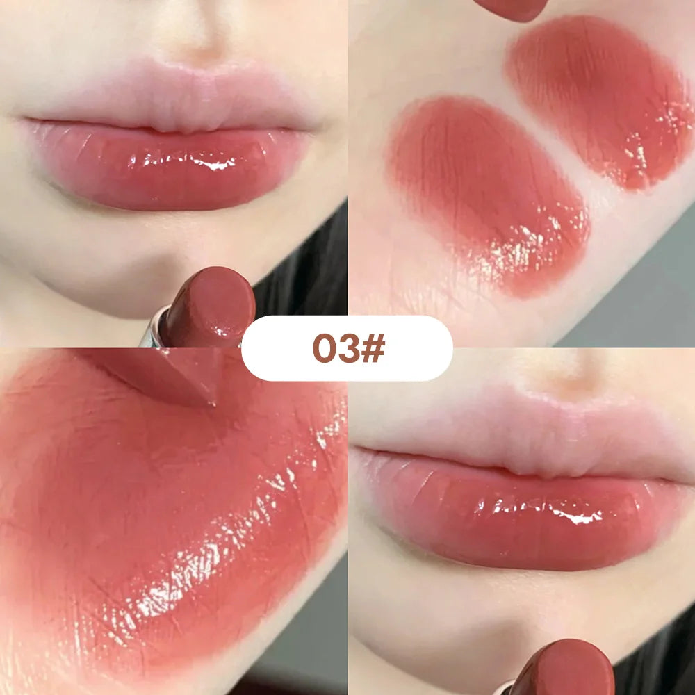 Gege Bear Silky Glossy Lipstick – Ultra Moisturizing, Non-Stick, Water Bomb Finish
