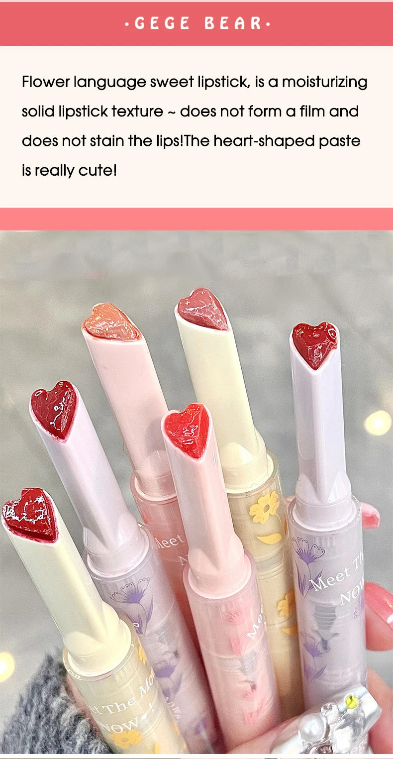 Lápiz labial Gege Bear Honey: labial hidratante en gelatina con acabado brillante.