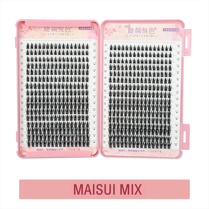Miz Barn 32 Rows Eyelash Extensions – DIY & Professional, Soft Synthetic Lashes