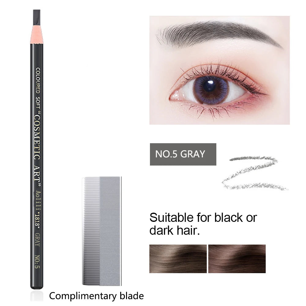 Lápiz de cejas LuxuryGlow Tear-Off Pull Line: no necesita afilarse, resistente al agua y a las manchas para unas cejas naturales y duraderas.