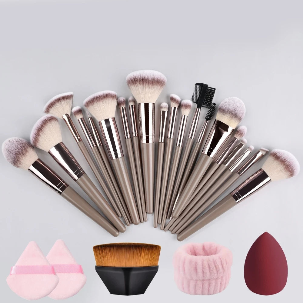 ZSRUNHUI 1–20 Pcs Professional Makeup Brush Set – Soft, Precise & Multi-Use