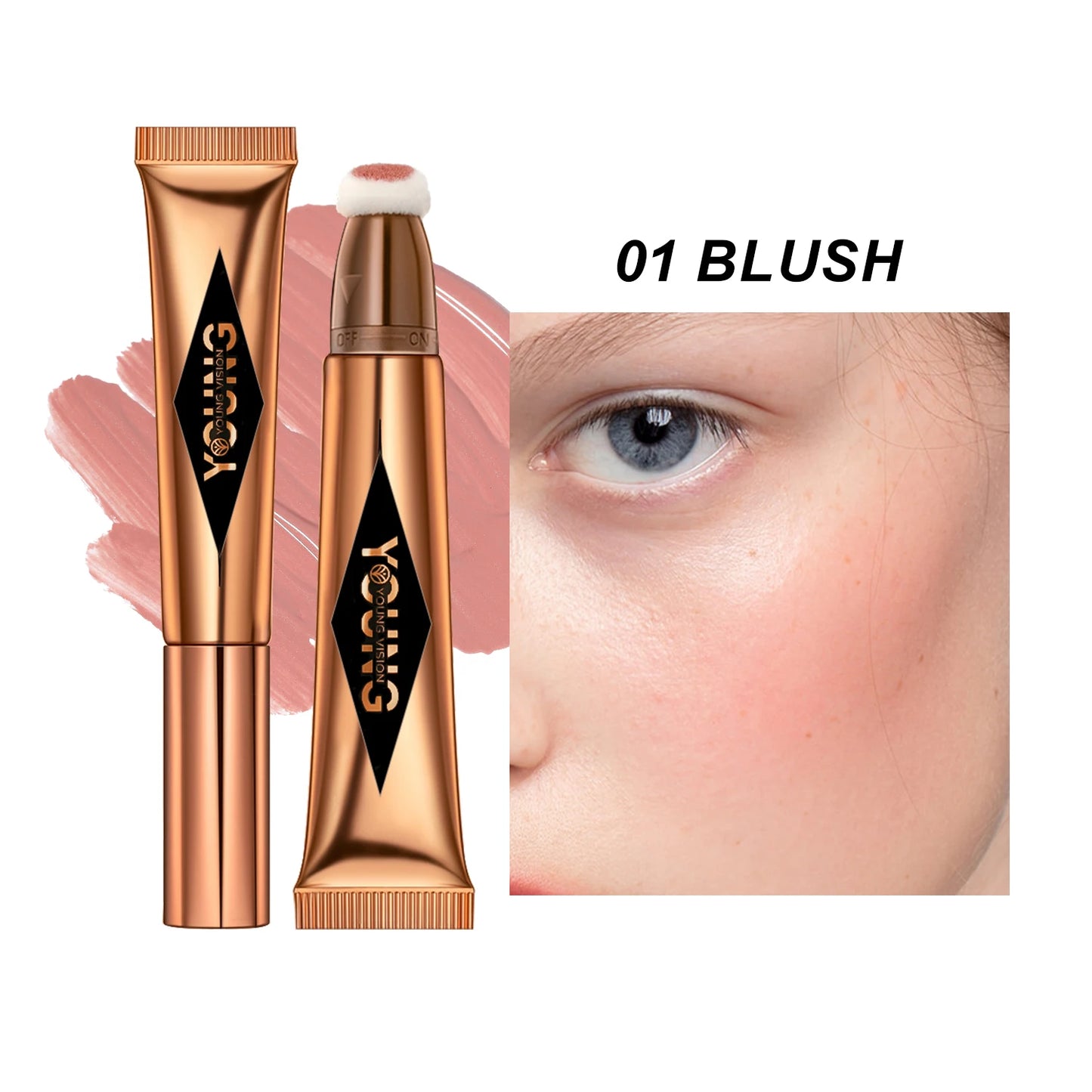 YOUNG VISION Air Cushion Blusher — Long-Lasting, Easy-to-Apply (6 Colors)