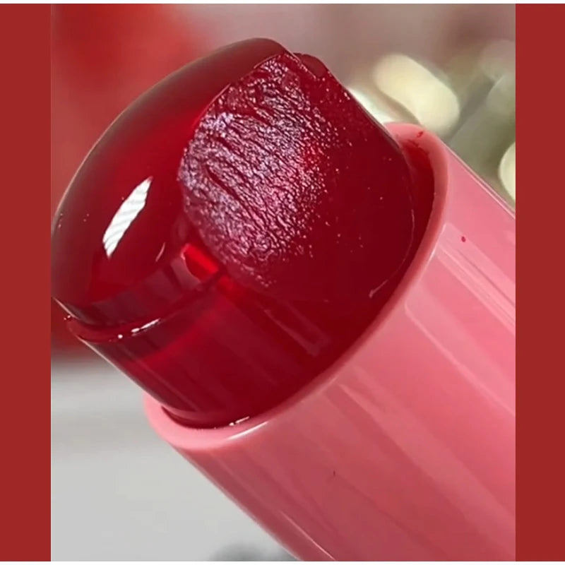 LuxuryGlow 3-in-1 Jelly Lipstick, Blush & Contour Stick – Moisturizing Korean Makeup