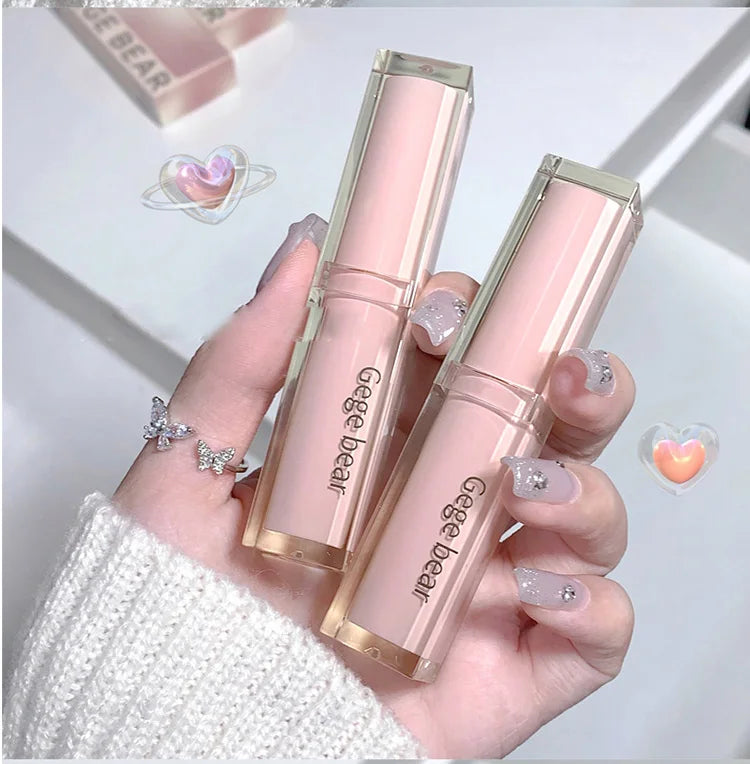 Gege Bear Silky Glossy Lipstick – Ultra Moisturizing, Non-Stick, Water Bomb Finish