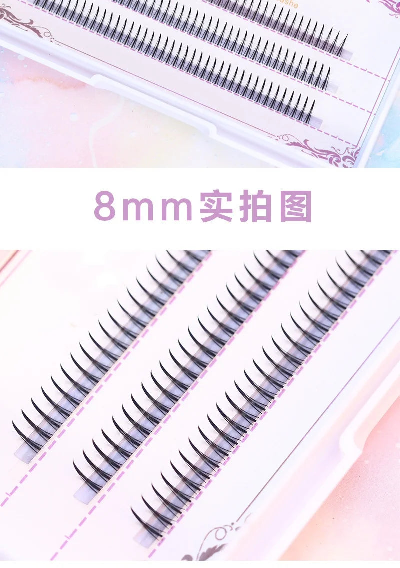 JPNPL  MIAOJIE DIY False Eyelashes — Natural Fairy Cluster Lashes 8-12mm Mix