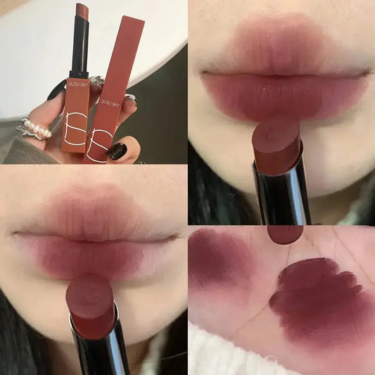 HERORANGE TX010 Matte Lipstick – Waterproof, Sweatproof, 2-in-1 Lip & Cheek Tint