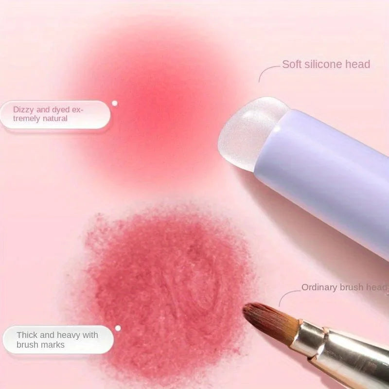 WRDEW Silicone Lip Brush with Cap | Portable Lipstick & Balm Applicator