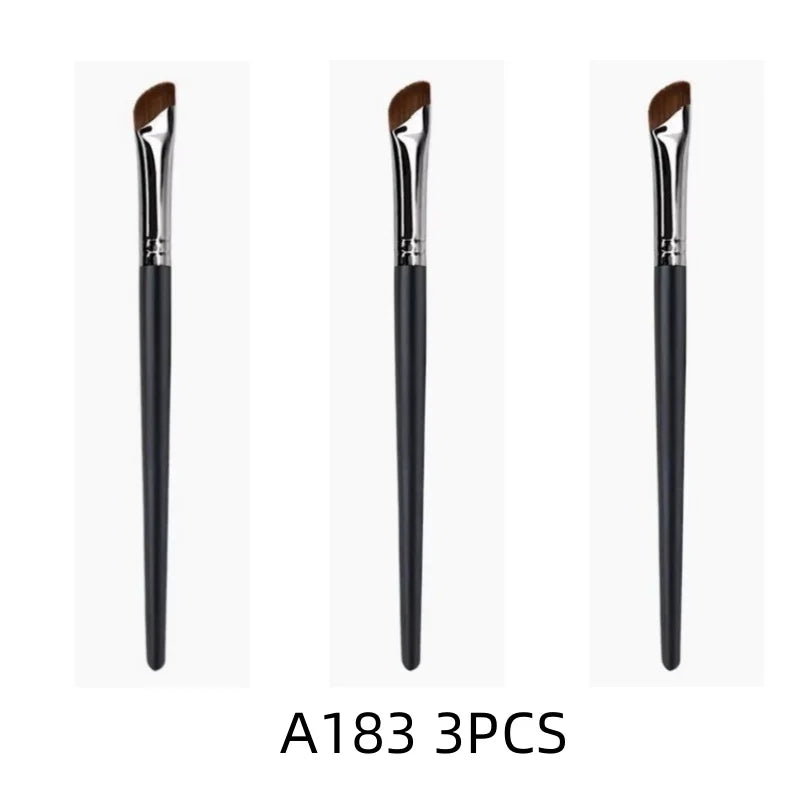 LuxuryGlow Ultra-Thin Angled Eyeliner & Eyebrow Brush | Precision Makeup Tool