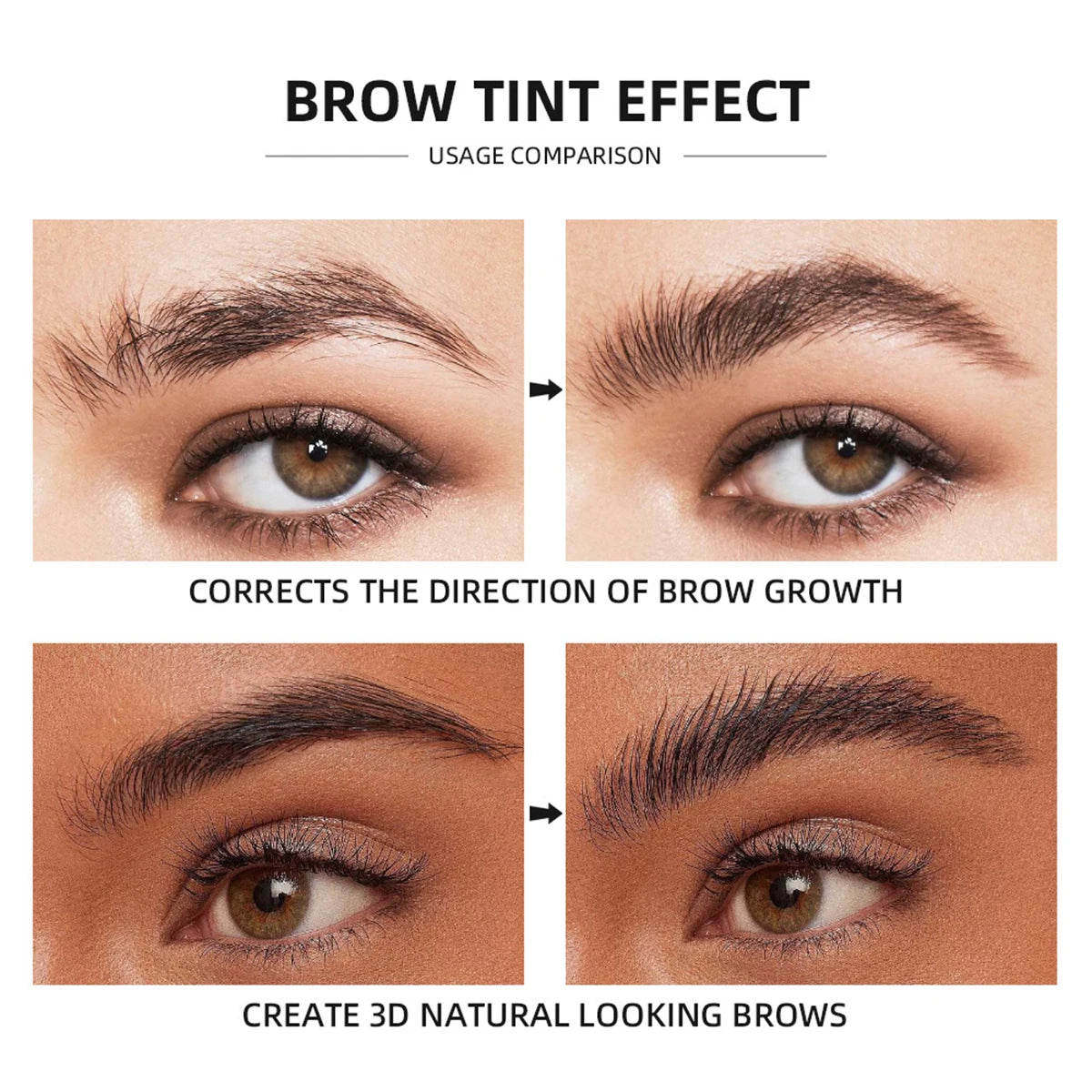 جل تصفيف الحواجب الشفاف المقاوم للماء من لاكشري جلو - يدوم طويلًا ويمنح ثباتًا طبيعيًا