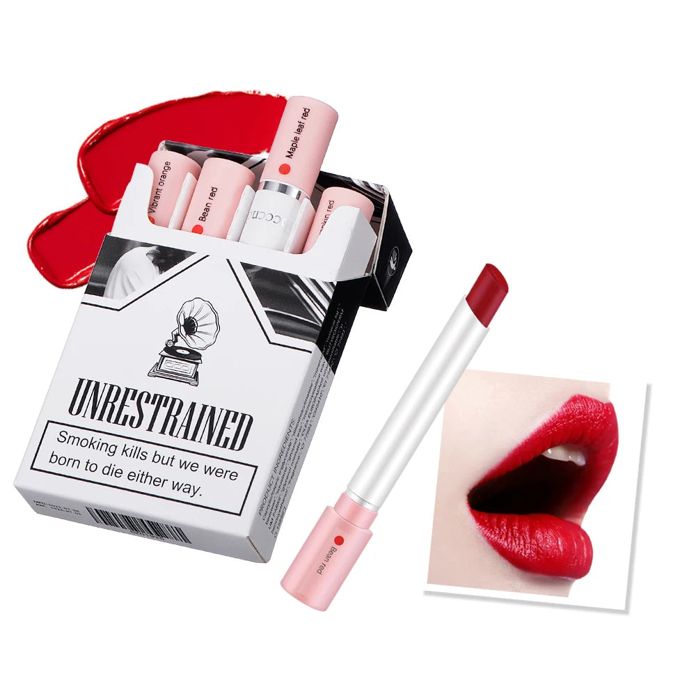 ibcccndc - Set de labiales mate de 4 colores: brillo labial resistente al agua y de larga duración