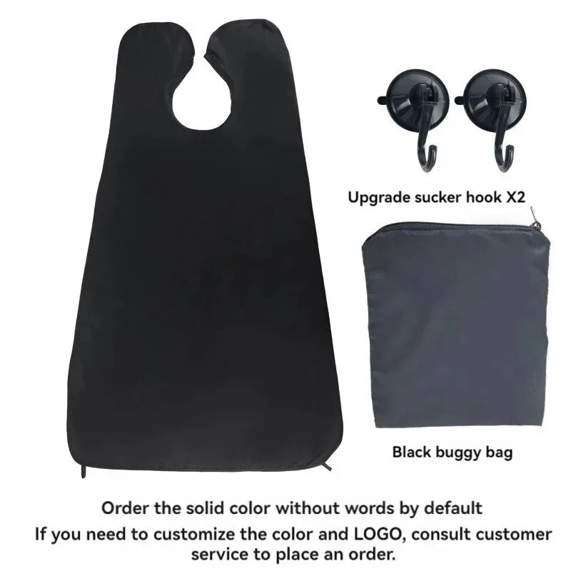 LuxuryGlow  No-Mess Shaving Bib for Men – Beard Trimming Apron with Suction Cups