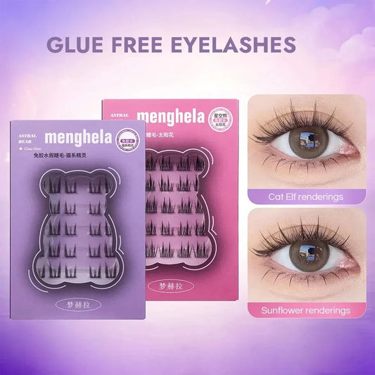LuxuryGlow Fairy Glue-Free DIY False Eyelashes | Easy Rebound & No-Removal Lashes