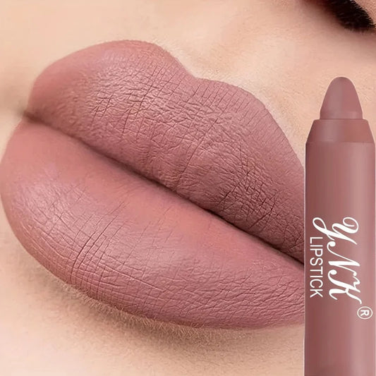 LuxuryGlow Velvet Matte Lipstick Pencil | Waterproof Long-Lasting Nude Lip Tint