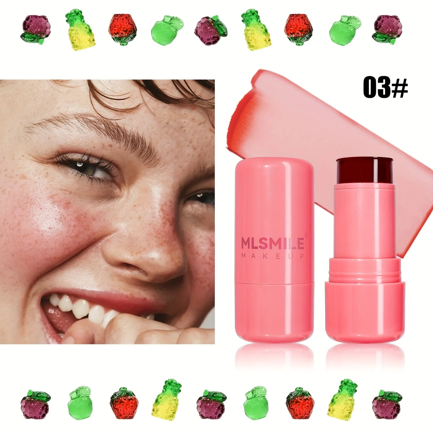 MLSMILE Jelly Blush &amp; Lip Tint Stick: ligero, duradero y con un brillo natural