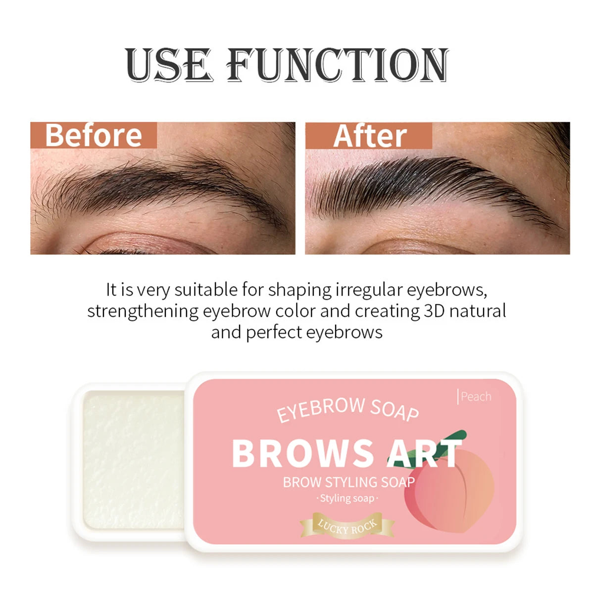 جل تصفيف الحواجب الشفاف المقاوم للماء من لاكشري جلو - يدوم طويلًا ويمنح ثباتًا طبيعيًا