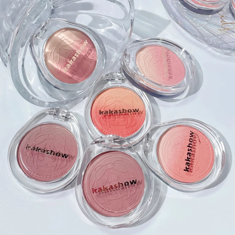 Rubor degradado LuxuryGlow Kakashow – Tono nude natural, acabado mate duradero (4 g)